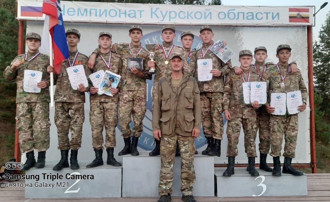 Военно-патриотический клуб &quot;Сокол&quot; занял 1 место в областных сборах.